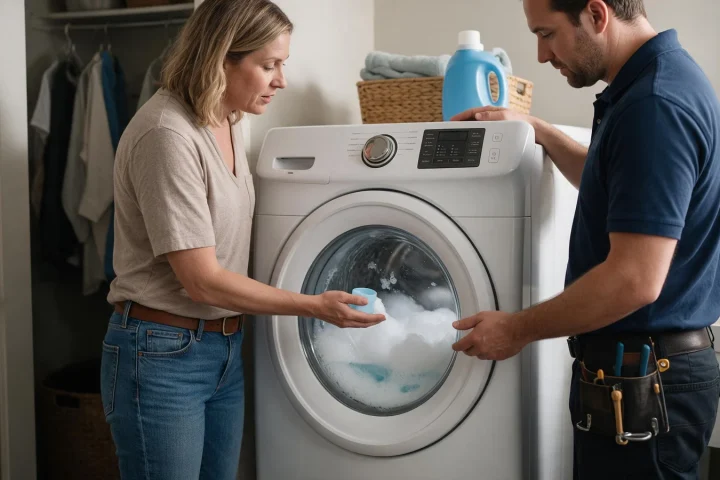 Bosch Washer Dispenser Leaves Detergent Behind: Separate Cleaning From Water Delivery